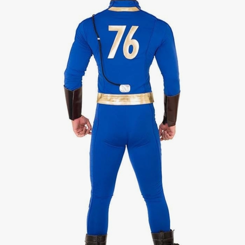 Fallout Vault Dweller 76 Blue Jumpsuit Cosplay Costume Outfit 2X NWOT